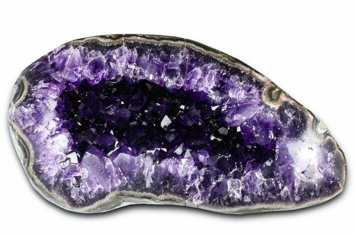 Sparkly, Dark Purple Amethyst Geode - Uruguay #378167